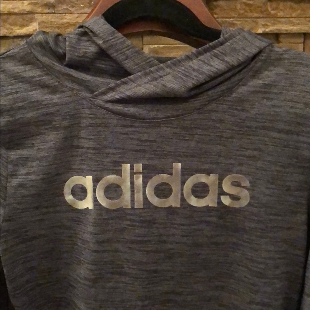 Adidas Girl’s Ruffle Hoodie - Picture 2 of 5